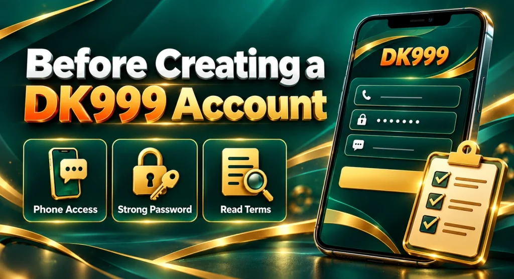 Before Creating a DK999 Account