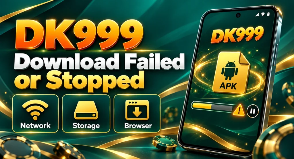 DK999 Download Failed or Stopped
