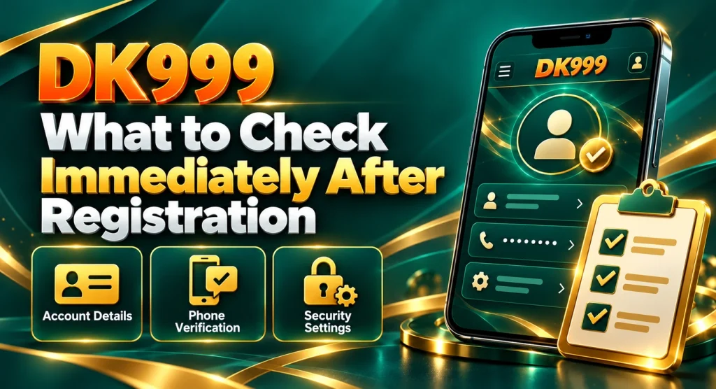 What to Check Immediately After Registration
